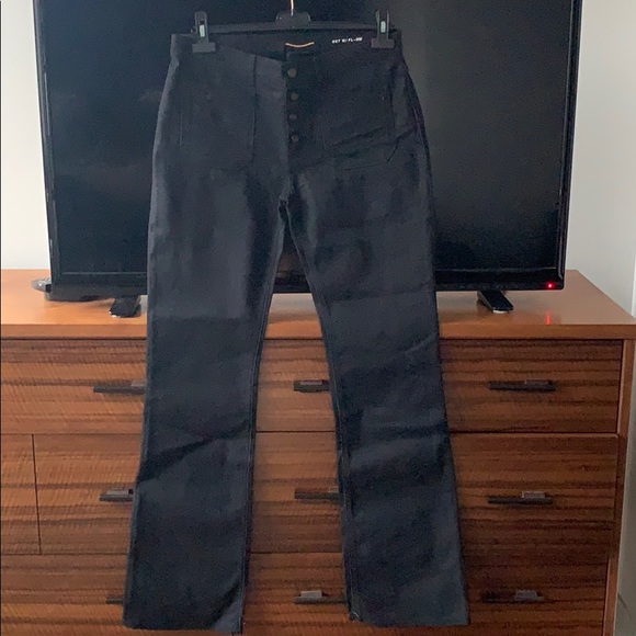 saint laurent waxed denim